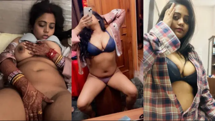 Newly Married Cute Wife Boobs Rubbing Pussy a Handjob Video